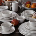 Ensemble de dîner en porcelaine super blanc à 20PCS